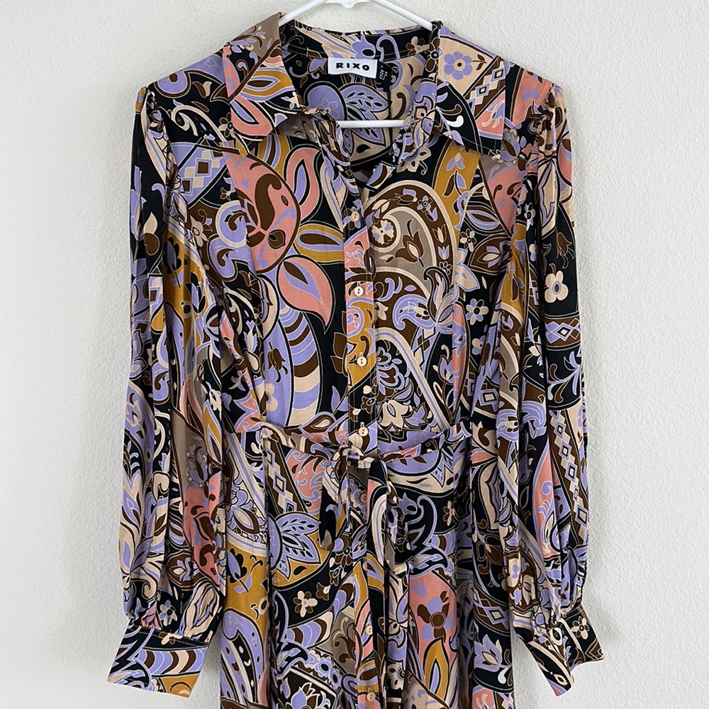 RIXO Multicolor Floral Maxi Dress - Picture 4 of 14